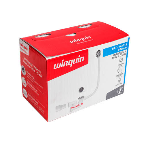 WIRQUIN BATH TRAP+WASTE PLUG & CHAIN