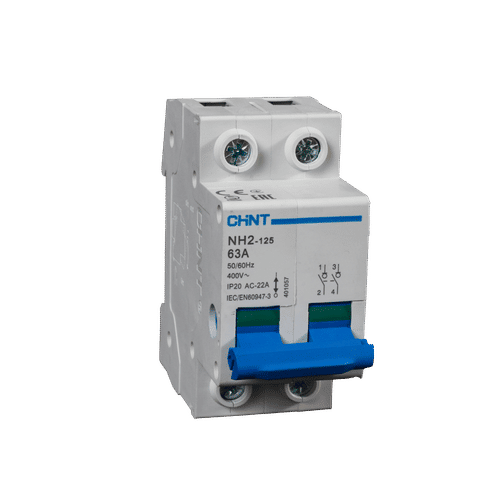 CHINT 2 POLE NH2 63a ISOLATOR