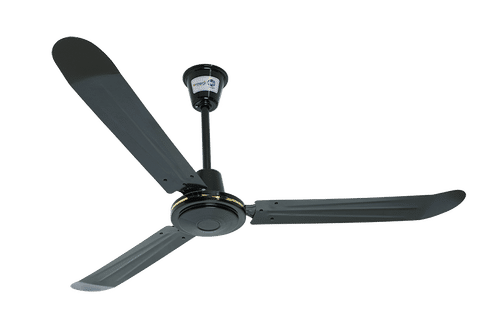 SYNERJI 56" 3 BLADE BLACK CEILING FAN