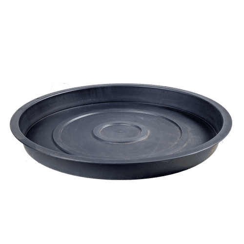 ROUND PLASTIC BLACK 43cm PLANT SAUCER