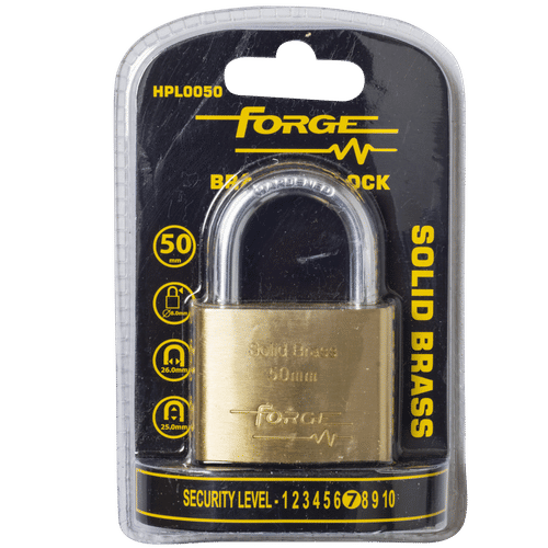 FORGE HPL0050 BRASS 50mm PADLOCK