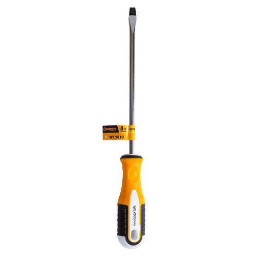 WORKSITE MAGNETIC HEAD 8x200mm FLAT SCREWDRIVER
