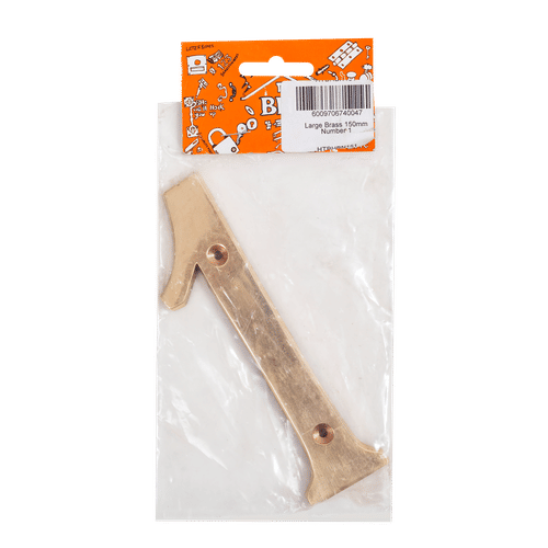 BHC LARGE 150mm No.1 BRASS NUMBER