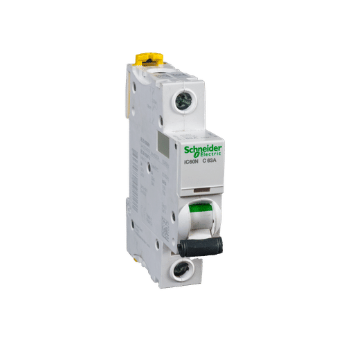 SCHNEIDER ACTI9 1 POLE CURVE C 6ka 63a MCB