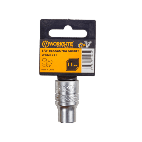 WORKSITE ½" DRIVE 11mm HEXAGONAL SOCKET