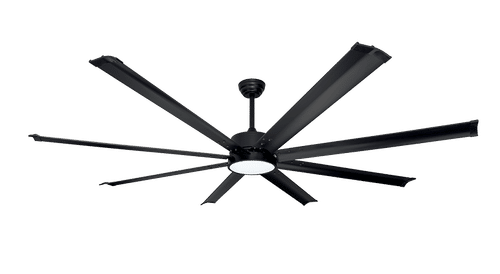 SYNERJI 60" 8 BLADE BLACK CEILING FAN 