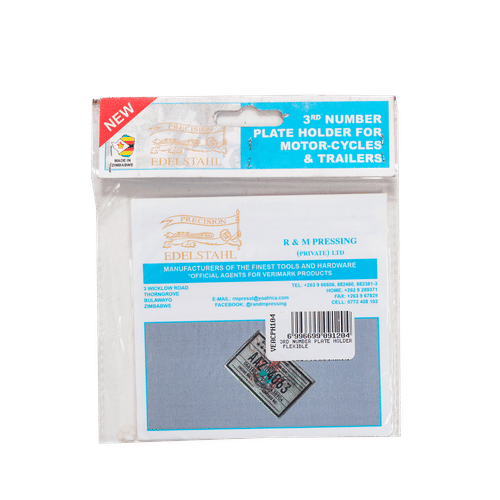 FLEXIBLE 3RD NUMBER PLATE HOLDER 