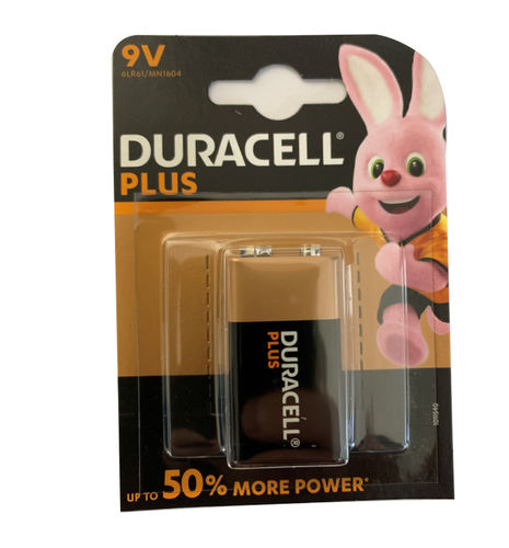 DURACELL POWER PLUS BP1 9V BATTERY