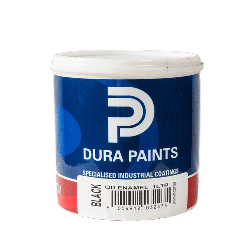 DURA QUICK DRY GLOSS ENAMEL BLACK 1Lt PAINT