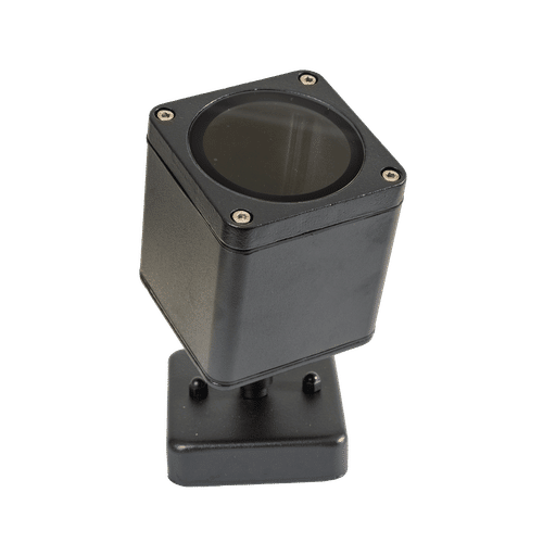 SYNERJI KUBE SINGLE GU10 TILT BLACK OUTDOOR WALL LIGHT