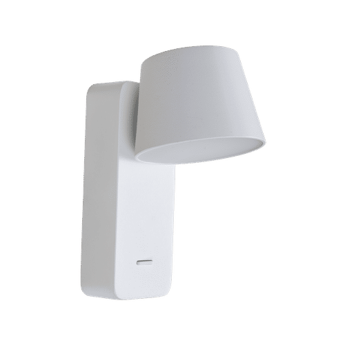 BRIGHTSTAR ALUMINIUM, IRON & ACRYLIC WALL WHITE BRACKET WITH MOVABLE HEAD