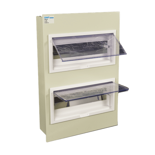 CHINT IP30 24 WAY FLUSH METAL GREY DISTRIBUTION BOARD
