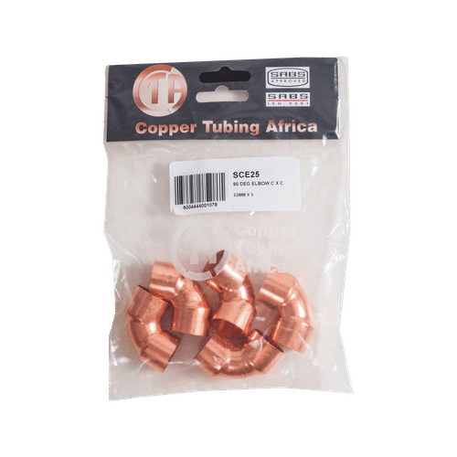 COPPER CAPILLARY CxC 22mm x 90° ELBOW
