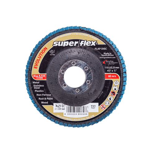 SUPERFLEX P80 EVOLUTION 115x22mm FLAP DISC