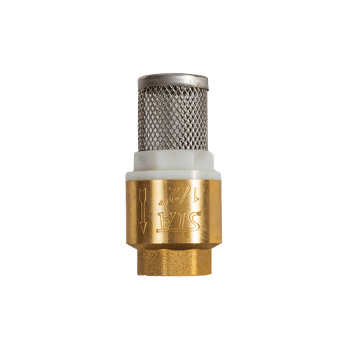 STA BRASS ½" FOOT VALVE WITH STRAINER