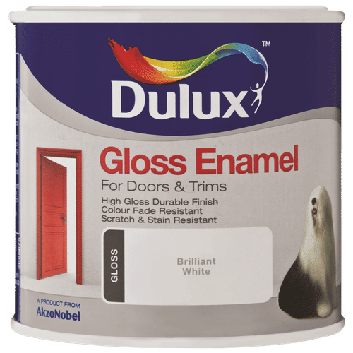 DULUX GLOSS ENAMEL BRILLIANT WHITE 1Lt PAINT