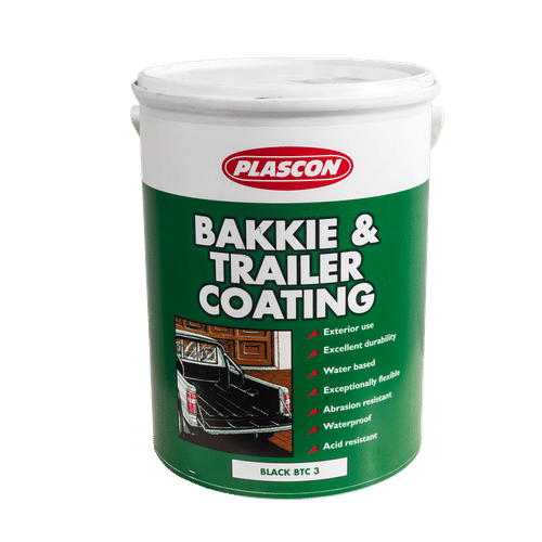 PLASCON BLACK 5Lt BAKKIE & TRAILER COATING