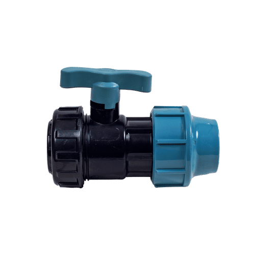 HDPE FEMALE 50mm SINGLE UNION BALL VALVE