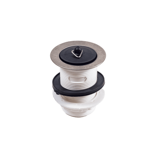 CHROME PLATED UNSLOTTED 38mm BASIN WASTE