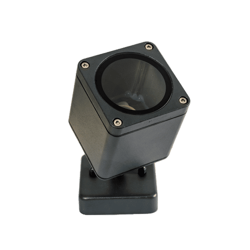 SYNERJI KUBE SINGLE GU10 TILT GRAPHITE OUTDOOR WALL LIGHT