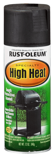 RUSTOLEUM HIGH HEAT BAR-B-QUE BLACK 340ml SPRAY PAINT