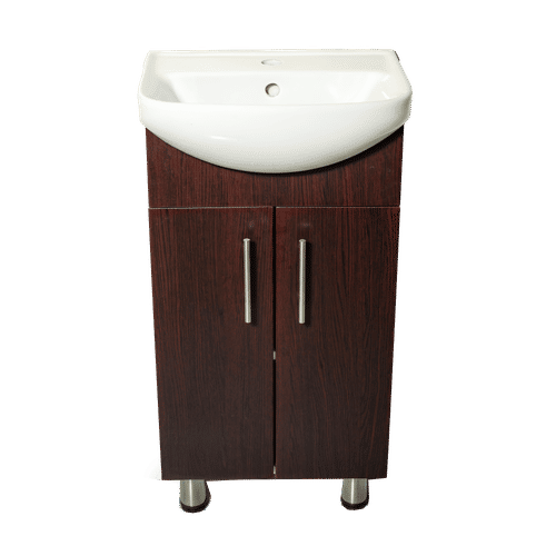 DENVER 450 TIFFANY MAHOGANY 2 DOOR VANITY CABINET & BASIN SET