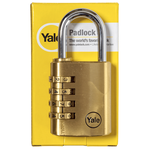 YALE BRASS 40mm COMBINATION PADLOCK