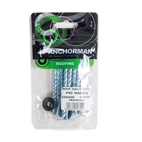 ANCHORMAN 5x90mm ROOF NAILS WITH PVC WASHER