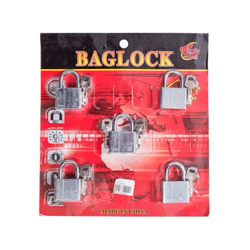 BAGLOCK MASTER KEY 5 PIECE 40mm PADLOCKS
