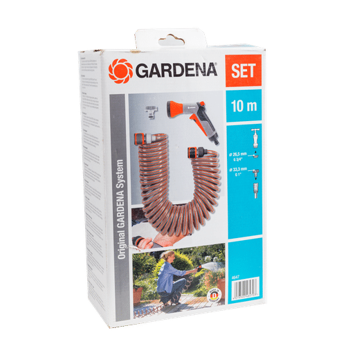 GARDENA GA4647-20 10mm CLIP SPIRAL GARDEN HOSE SET