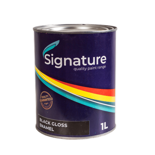 SIGNATURE GLOSS ENAMEL BLACK 1Lt PAINT