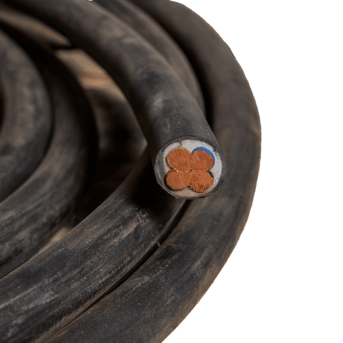 10mm 4 CORE BLACK FLEX CABLE