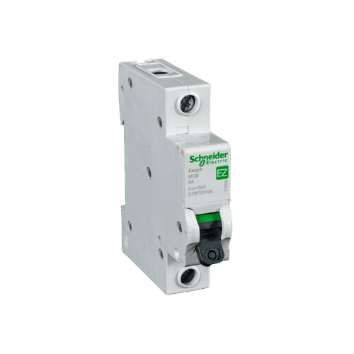 SCHNEIDER EASY9 1 POLE CURVE C 3ka 6a MCB