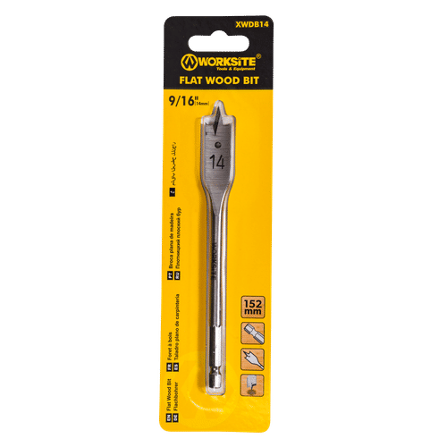 WORKSITE FLAT 14mm WOOD DRILL BIT