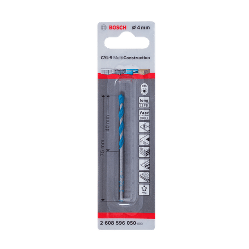 BOSCH MULTI CONSTRUCTION 4x40mm DRILL BIT