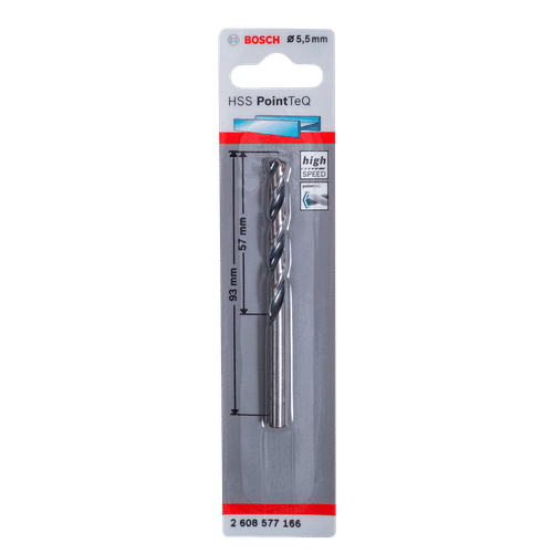 BOSCH PROFESSIONAL POINT TEQ 5.5x57x93mm HSS DRILL BIT