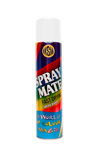 SPRAYMATE FAST DRYING GLOSS WHITE 250ml SPRAY PAINT
