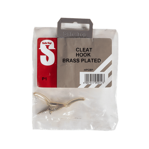 SAFETOP BRASS PLATED CLEAT HOOK