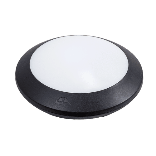 FUMAGALLI BERTA BLACK/OPAL 275mm ROUND BULKHEAD LAMP