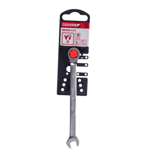 GEDORE RED METRIC 8mm COMBINATION RACHET SPANNER