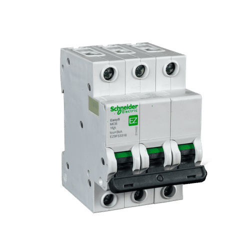 SCHNEIDER EASY9 3 POLE CURVE C 3ka 16a MCB