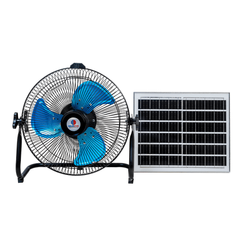 SOLARSTAR 12 SPEED 12" ALUMINIUM BLADE SOLAR FLOOR FAN