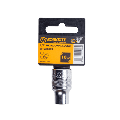 WORKSITE ½" DRIVE 10mm HEXAGONAL SOCKET