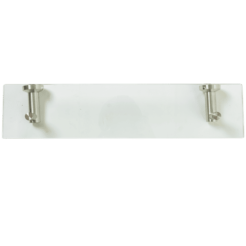 MAZANO POLISHED STAINLESS STEEL GLASS SHELF