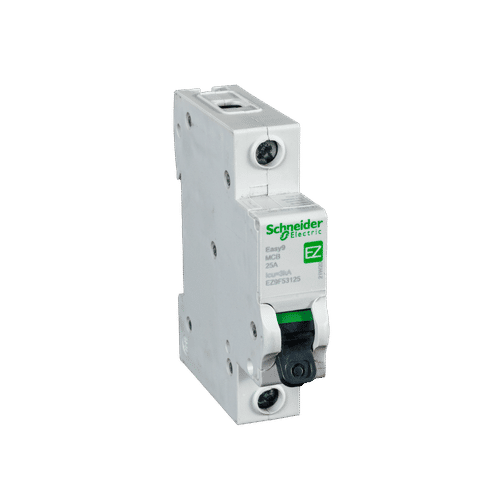 SCHNEIDER EASY9 1 POLE CURVE C 3ka 25a MCB