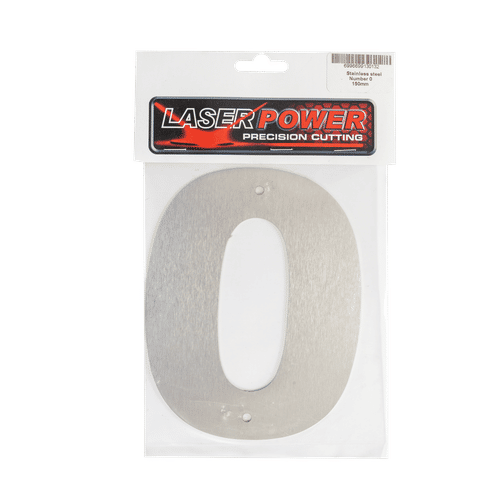 LASER POWER No.0 150mm STAINLESS STEEL NUMBER
