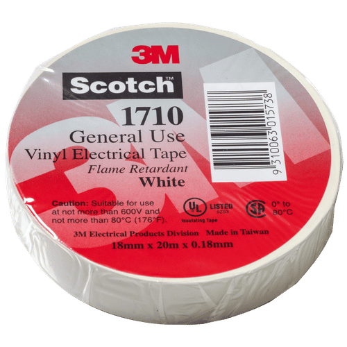 3M SCOTCH WHITE 18mmx20m INSULATION TAPE