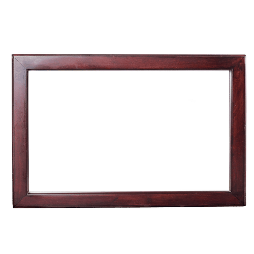 LIGHT TEAK 285x430x430x3mm FRAMED MIRROR