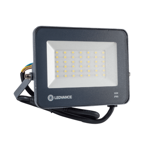 LEDVANCE ECO WARMWHITE BLACK 30w LED FLOOD LIGHT