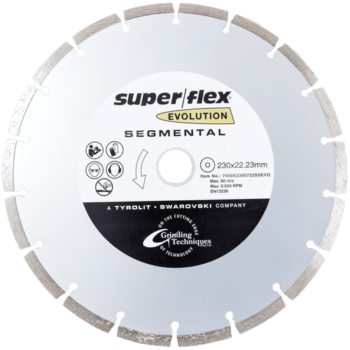 SUPER FLEX DIAMOND SAW 230mmx2.7mmx22.2mm BLADE CUTTING DISC